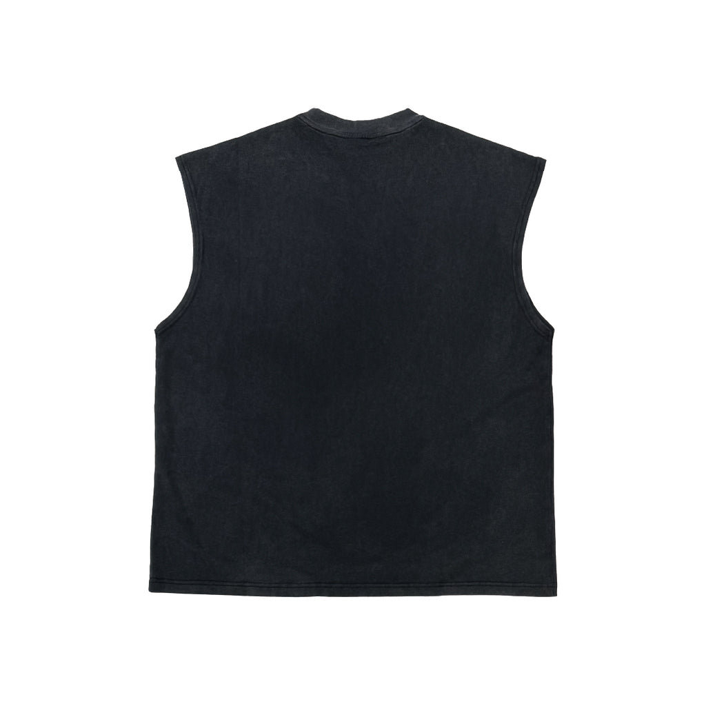 Washed Loose Fit Sleeveless T-shirt Main_S_Logo